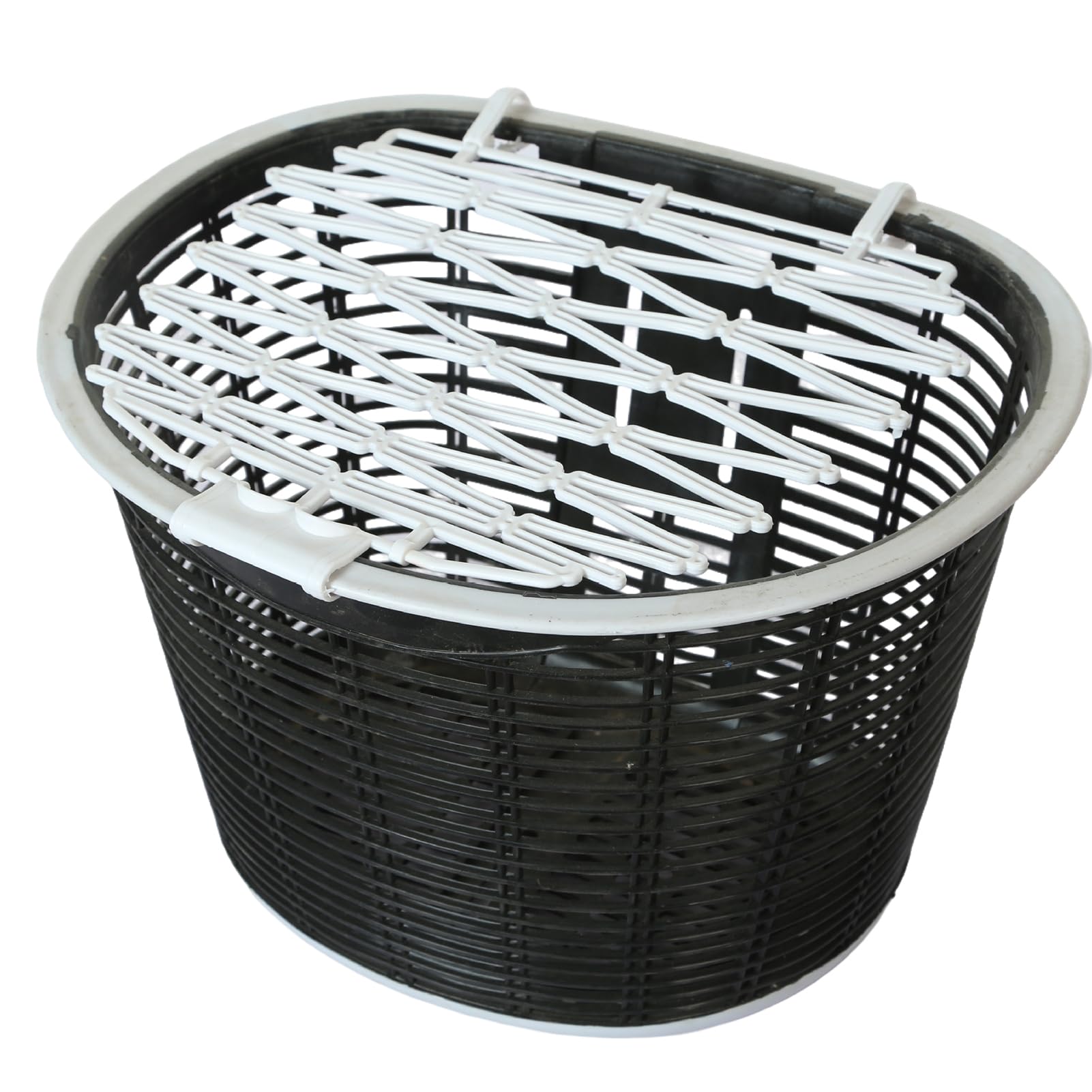 RCGOFOLLOW Adult Bikes Basket | Easy To Install Front Handlebar Basket PVC Large Capacity Riding Storage Bike Front Adult, black