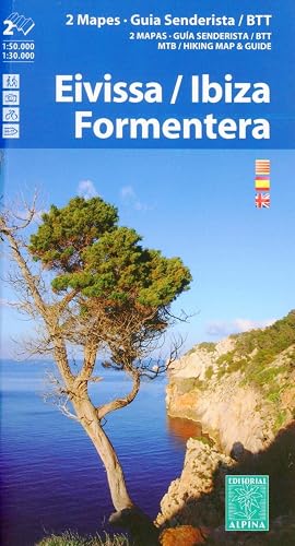 Eivissa/Ibiza-Formentera. 2 mapas excursionistas. Guías excursionista y BTT. Escala 1:50.000/1:30.000. Editorial Alpina. (ALPINA - Divers)