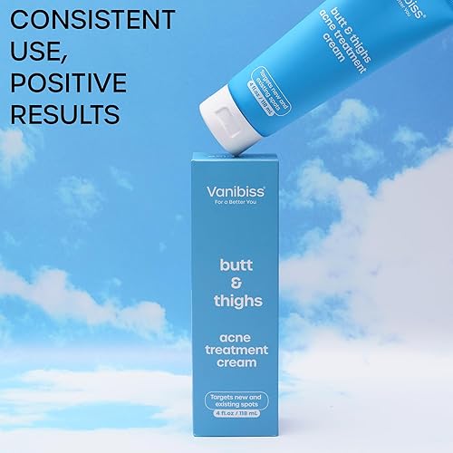 Miniatura 4 de Vanibiss Crema para el tratamiento del acné de glúteos y muslos y 4 máscaras hidratantes para los glúteos, paquete