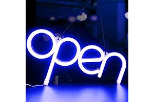 Battery Operated Open Signs for Business Cordless LED Open Sign Neon Light
