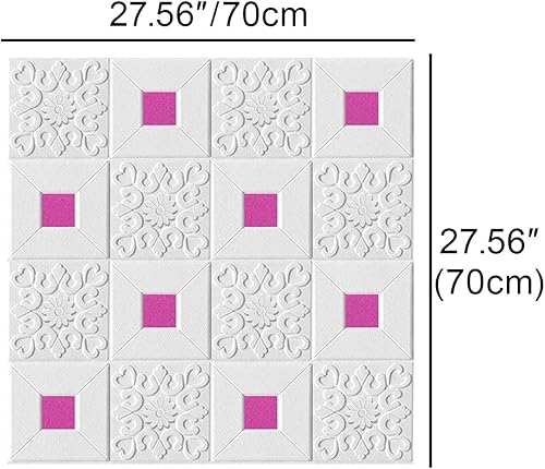 Miniatura 9 de Cozylkx Paneles de pared de espuma 3D para despegar y pegar, cubre 5.2 pies cuadrados, papel tapiz decorativo autoadhesivo para decoración de pared