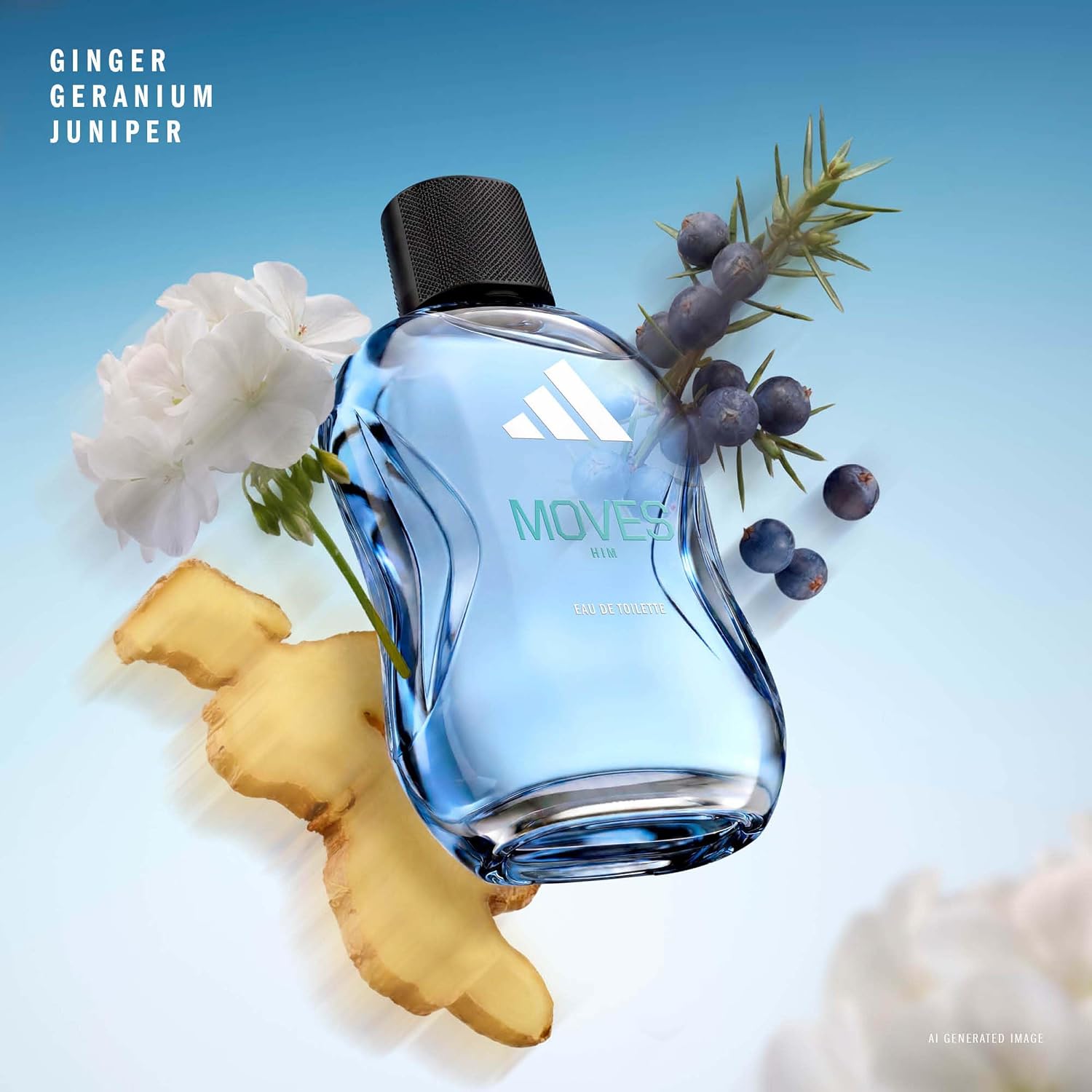 adidas Moves for Him Giftset including Eau de Toilette (50ml, 1.6fl oz.) and Body Fragrance (75ml, 2.5fl oz), Notes of Green Apple, Cedarwood, Musk, Men's Fragrance, Long Lasting, Sporty Fragrance
