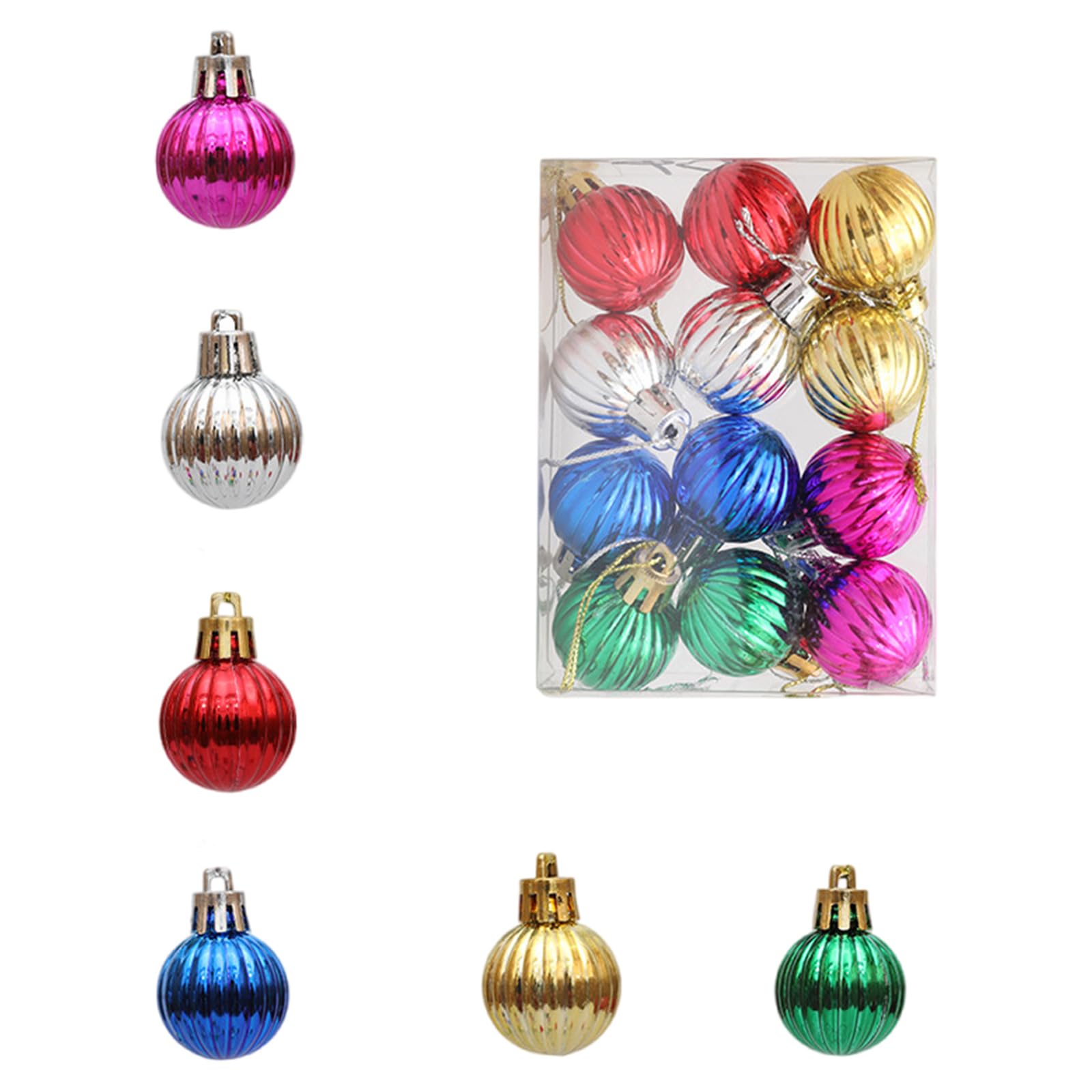 Tsophreniq Christmas Baubles Party Accent Festival Christmas Hanging Ornament Shatterproof Decors for Tree and Parties Holiday Party Decors
