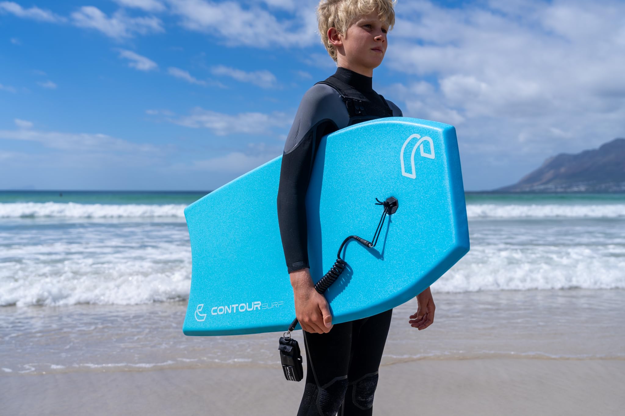 Ripple - Bodyboard de 99 cm, ligero, duradero, núcleo EPS IXPE, cubierta HDPE, parte inferior lisa, FRP, cola creciente, malla de plástico de doble canal con doble correa de muñeca