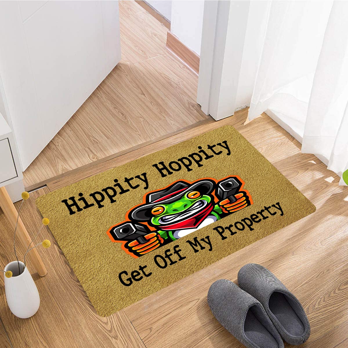 Tapete Antideslizante Felpudo De Bienvenida FunXiLin - 23.6 X 15.7 Pulgadas, Antideslizante, Diseño Humorístico, Para Interior Alfombra Decorativa Hogar