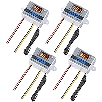 Vista 7 de XH-W3001 Módulo controlador de temperatura LED digital Interruptor de termostato digital con sonda impermeable Calefacción programable Enfriamiento