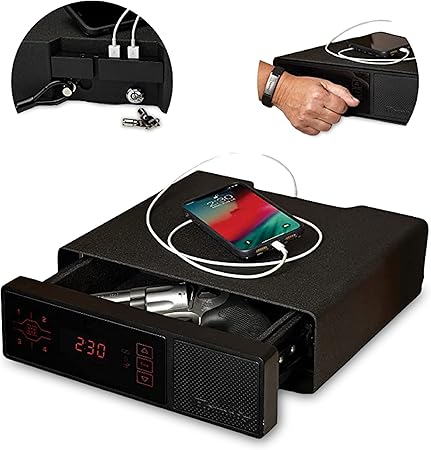 Hornady Rapid Safe Night Guard – Nightstand Gun Safe with RFID Reader