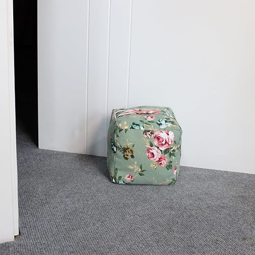 Vista 62 de Tope de puerta decorativo con peso, tope de puerta de tela con asa, cubo cuadrado resistente, protectores de pared para el hogar, oficina, A