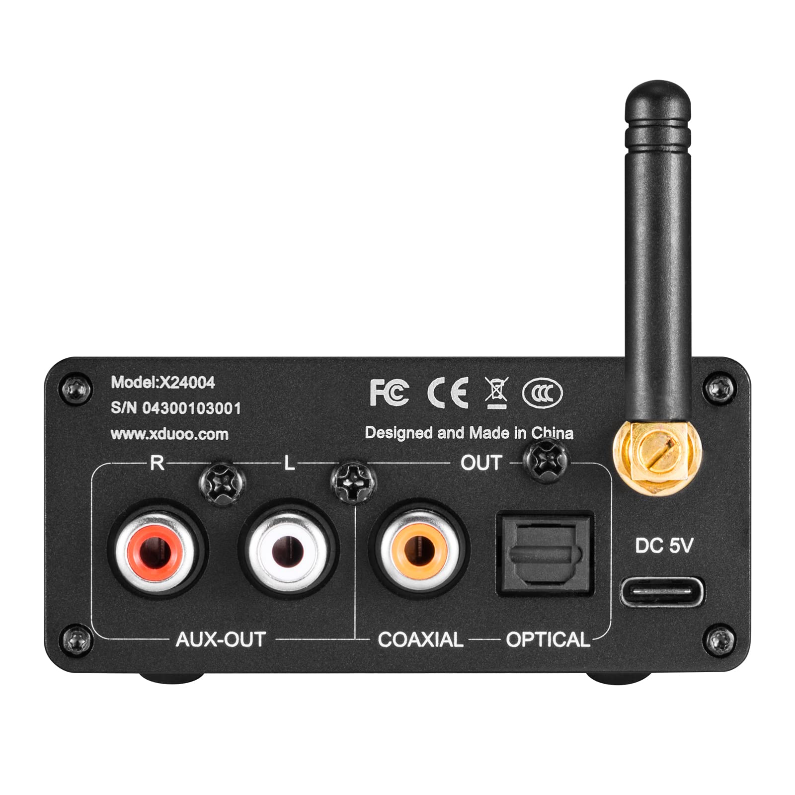 XQ-50 Pro Buletooth 5.0 Convertisseur de récepteur Audio DAC Type C HD CS8406 ES9018K2M Convertisseur de récepteur de décodeur