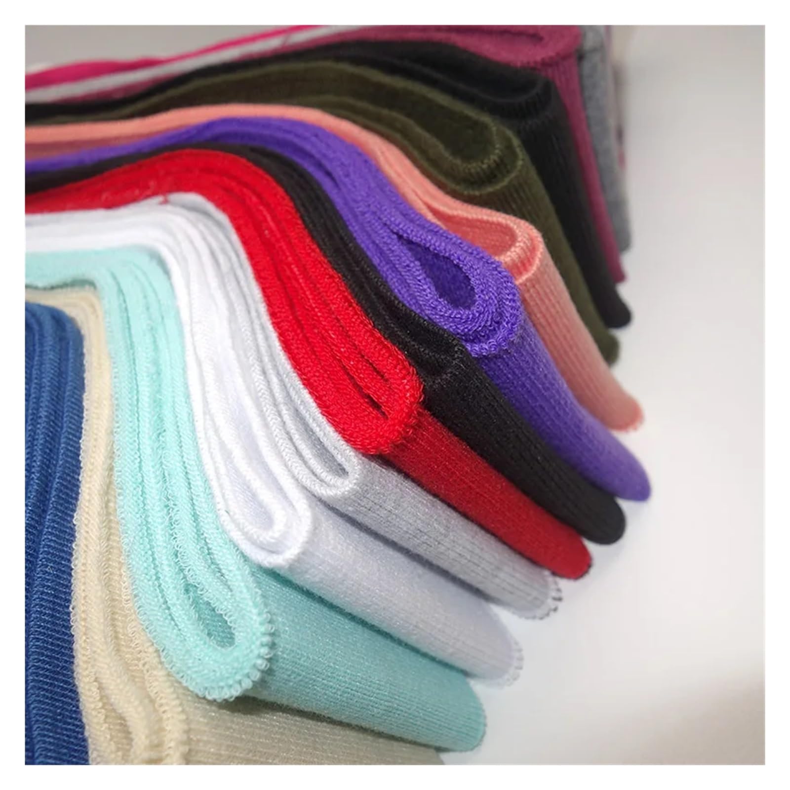Stoff Rippenband Manschettenmaterial, 3,5 cm/7 cm x 80 cm Ausschnitt Rippenstrick Polyester Garngefärbter Strickfadensaum for Kleidung(17,7CM X 80CM)