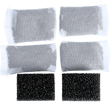 Finest-Filters Replacement Filter Media Set Compatible for NICREW Internal Filters   Carbon Bags & Black Bio-Foam Sponges   Eco-Friendly Refill Kit 3 For Mini/ Magi200