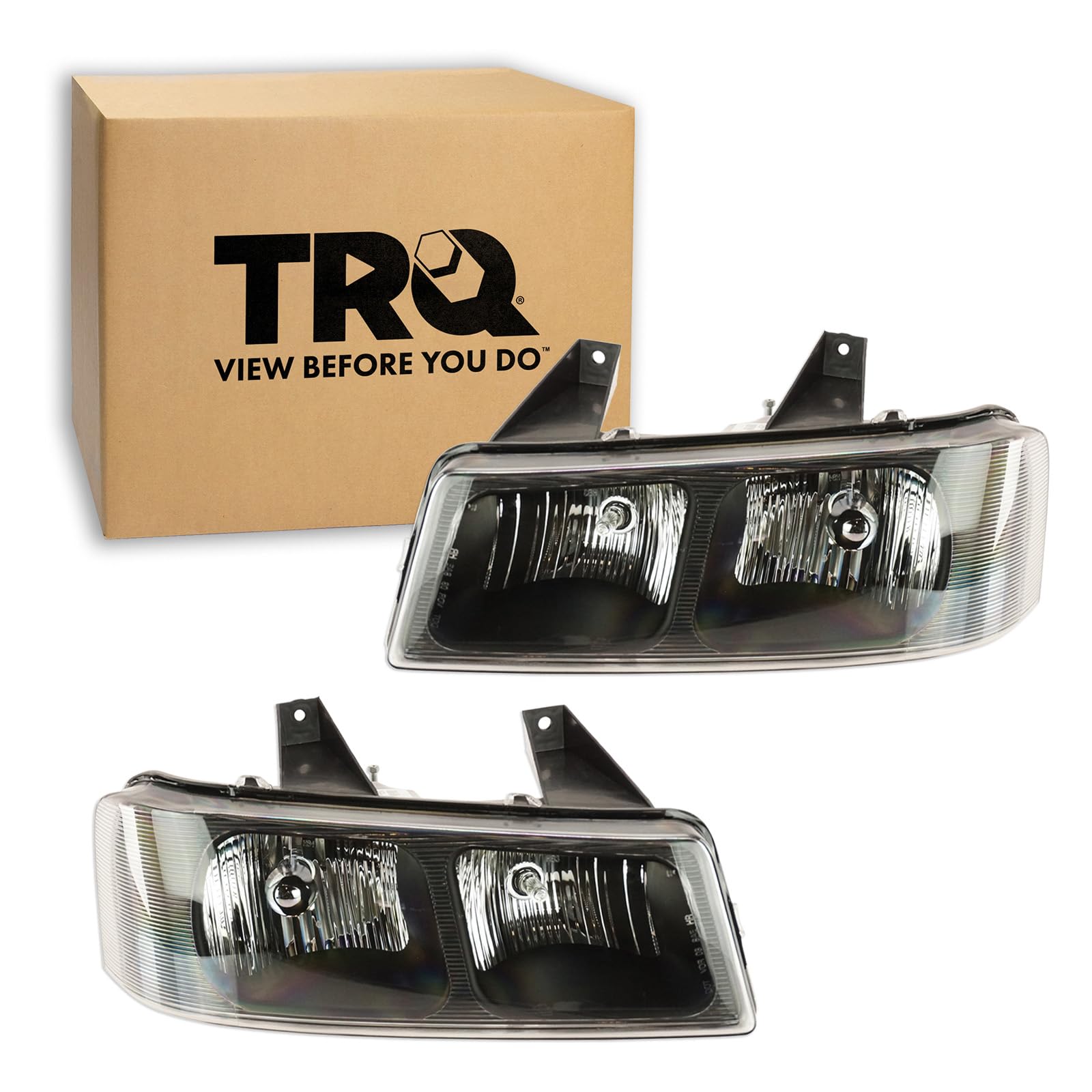 TRQ Headlight Assembly Set Driver & Passenger Side FO2502153 FO2503153 Compatible with 97-07 Ford — view 102
