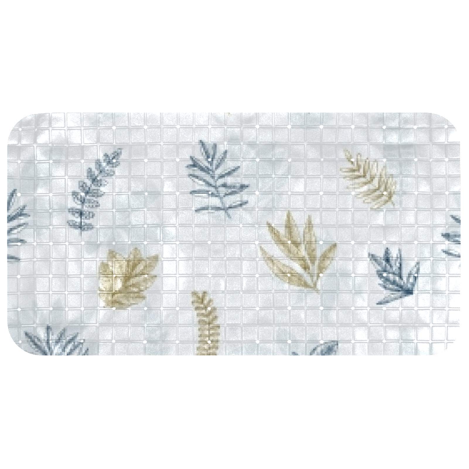 Long tapis de bain antidérapant pour bébé et enfant de 37,3 x 68,3 cm non toxique