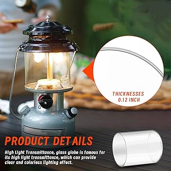 Amazon.co.jp: 燃料付きランタン用ガラスグローブ。コールマン