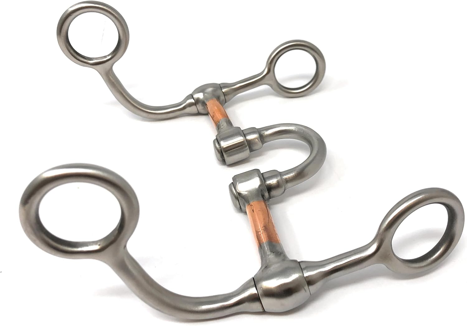 AJ Tack Argentine Stainless Steel Short Shank Correction Bit with Copper Bars