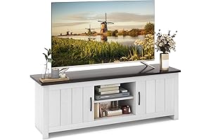 Tangkula 2-Door TV Stand: A Stylish and Functional Haven for Your Home Entertainment