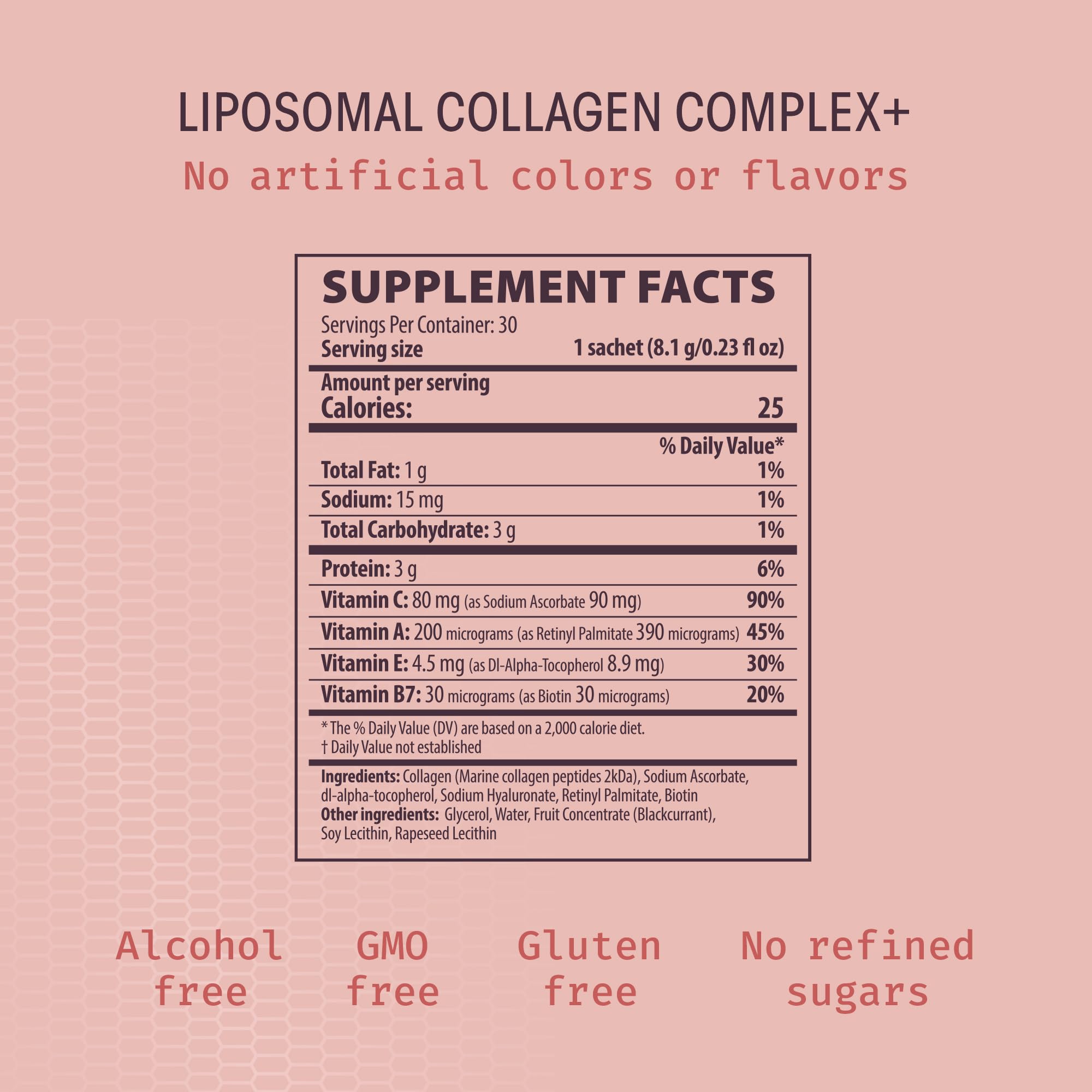 Age Repair Lipo-Sachets Liposomal Collagen Skin Supplement - Liquid Collagen Peptides to Support Skin Firmness, Elasticity
