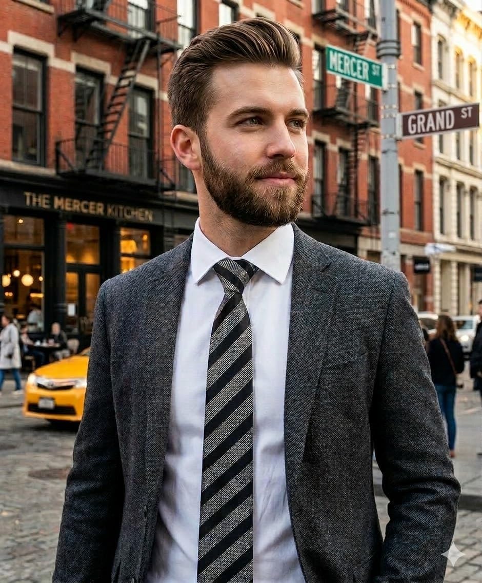 Flairs New York Collection Neck Tie, Bow Tie & Pocket Square Matching Set