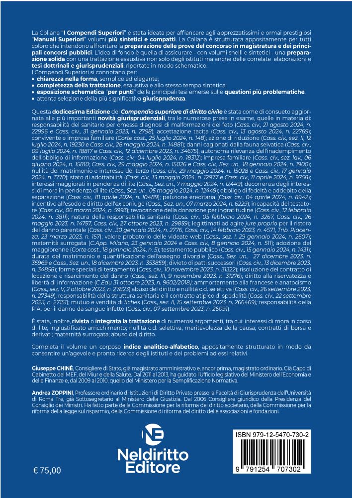 Compendio di diritto civile 2024-2025
