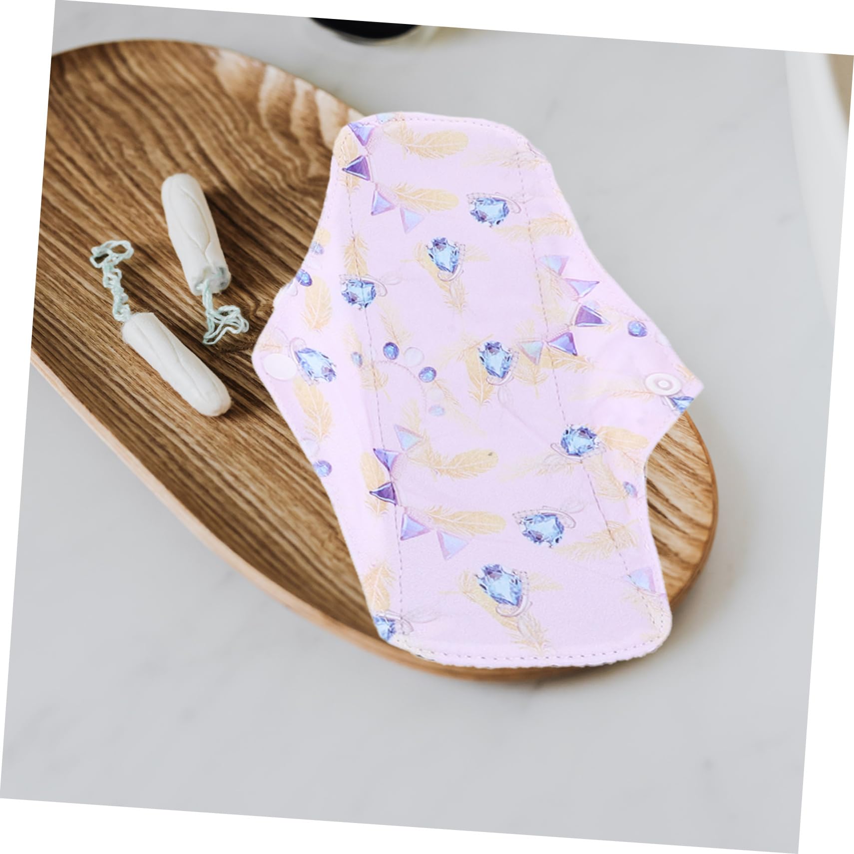 Ipetboom 12piezas Compresas Menstruales Reutilizables De Absorbentes y Lavables Femeninos Botón De Sujeción Para Menstruación y Postparto