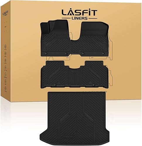 Miniatura 55 de LASFIT Alfombrillas para automóvil, para todo tipo de clima, elastómero termoplástico personalizable, fácil de limpiar, resistente, no se doblan