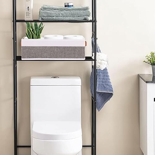 Miniatura 3 de Cesta de almacenamiento pequeña, paquete de 5 unidades, contenedores de almacenamiento plegables abiertos, cajas de almacenamiento con asas,