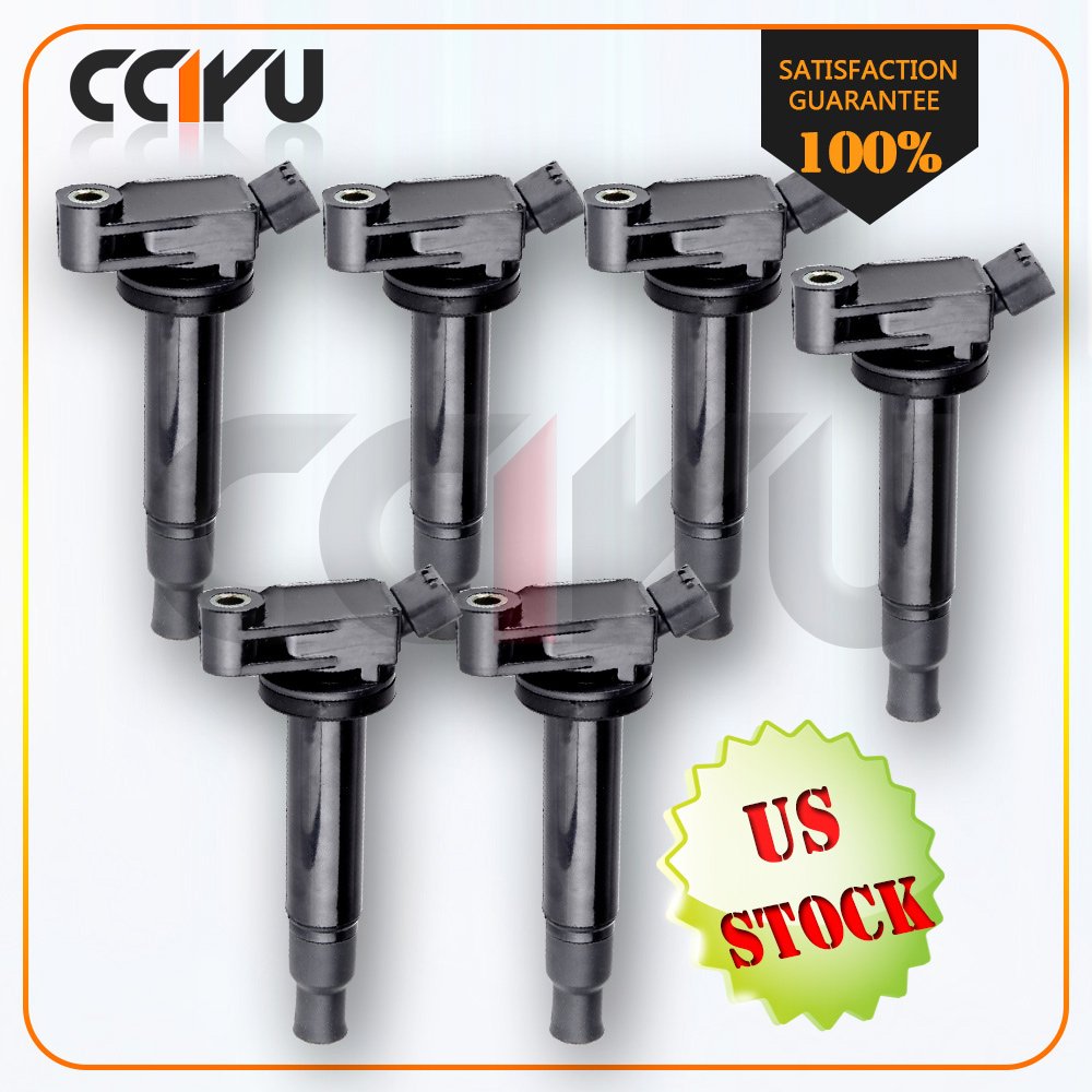 cciyu Ignition Coil UF267 5C1193 88921393 9008019016 9091902234 C1175 Replacement fit for Toyota 2002-2006 Camry 2000-2004 Avalon Lexus 1999-2003 ES300 RX300 3.0L V6 3.5L V6 (6PCS)