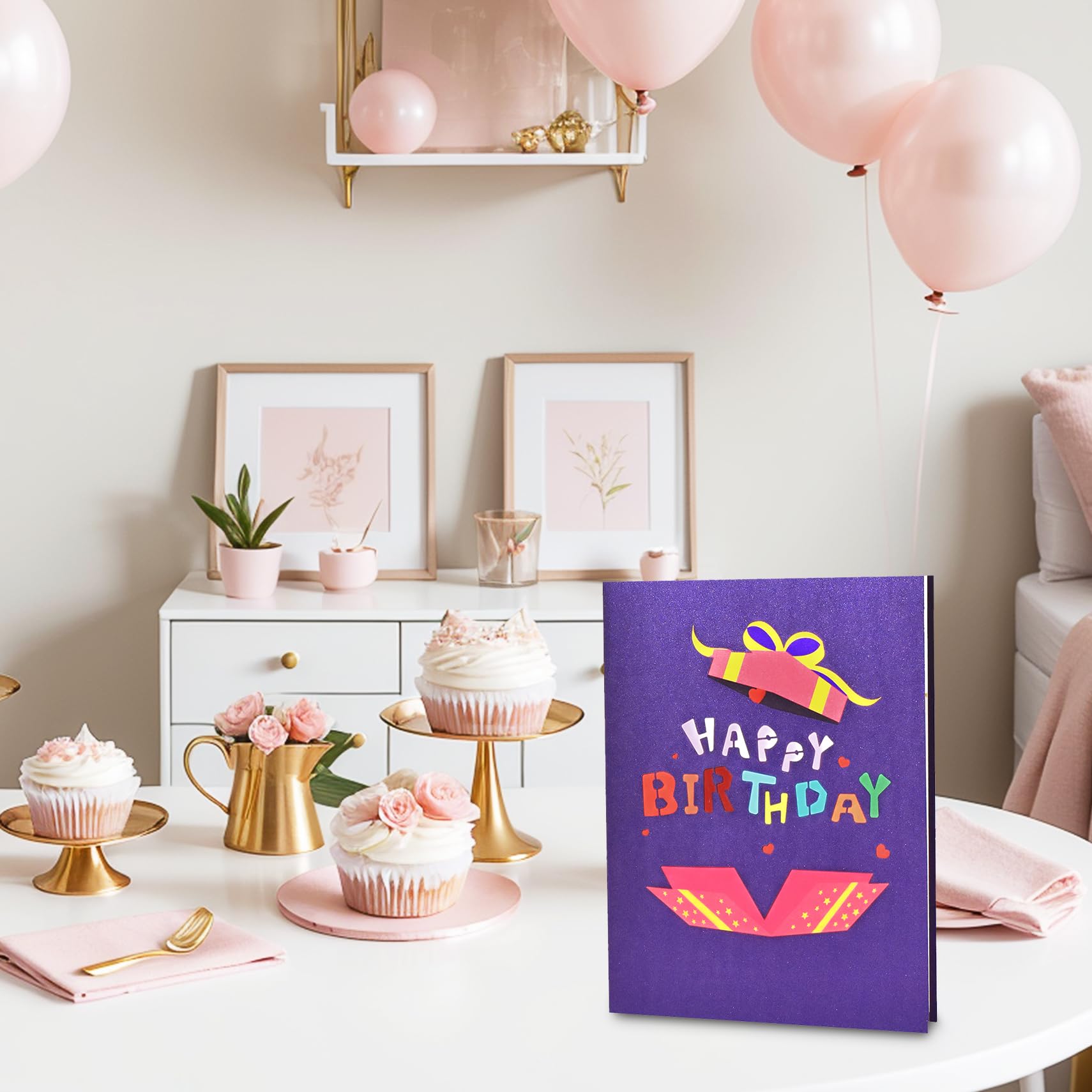 GREETING ART Biglietto di compleanno pop-up 3D, biglietto pop-up