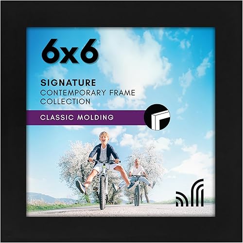 Vista 49 de Americanflat Marco de fotos de 10 x 13 pulgadas con vidrio inastillable - Colección Signature - Marcos de estilo galería hechos de madera de Negro