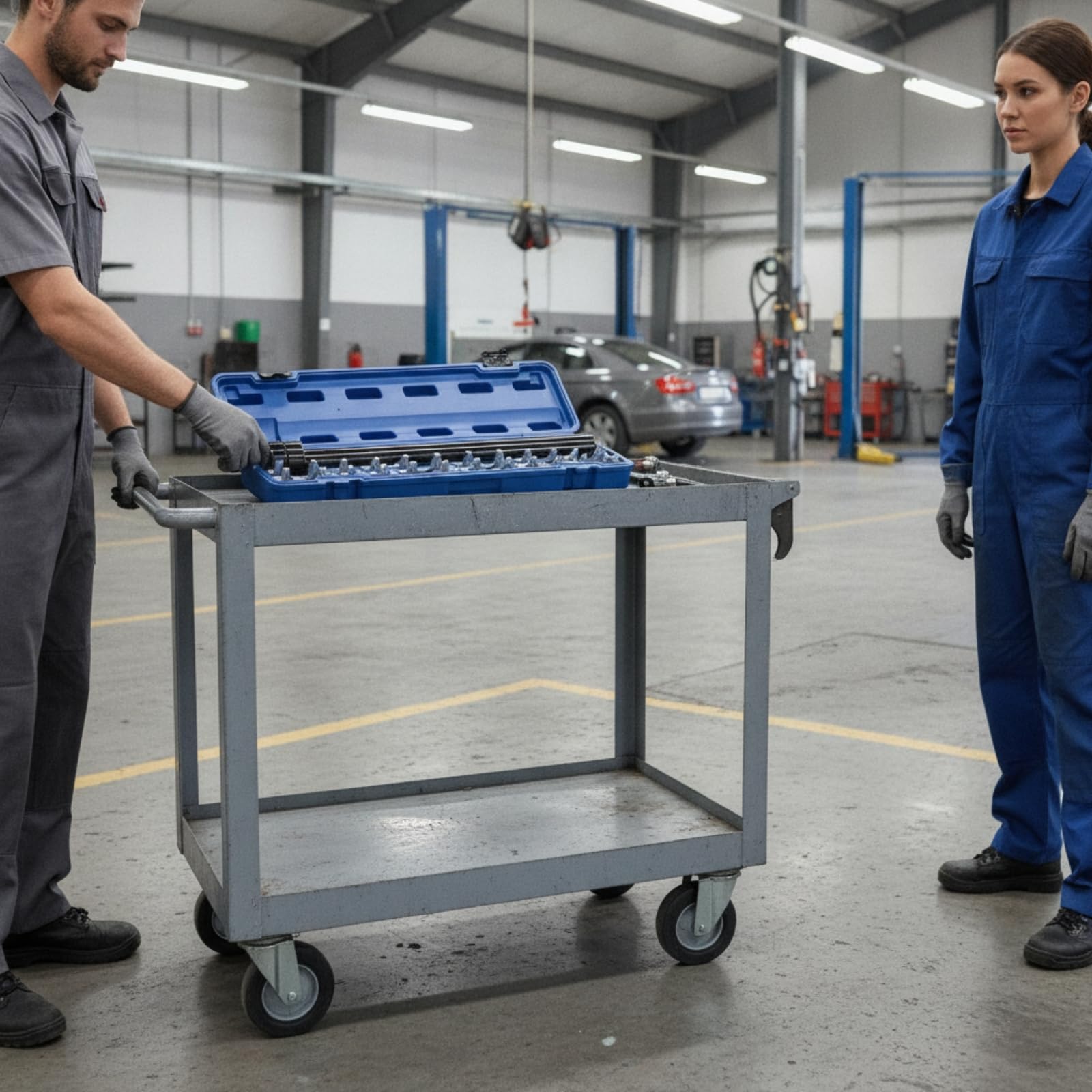Chiave Sterzo Set Chiave Sterzo Strumento Snodo Interno Chiave Bussola Adattatori Manico Lungo con Custodia Organizzata per Sostituzione Tiranti Interni Officina Garage