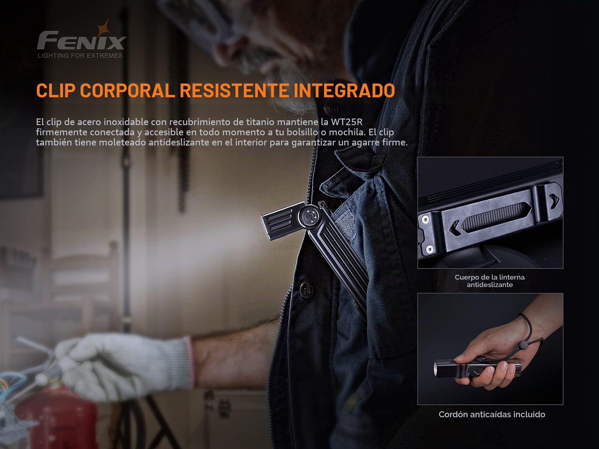 Linterna de Montañismo, Alpinismo y Trekking Marca Fenix para Unisex Adulto