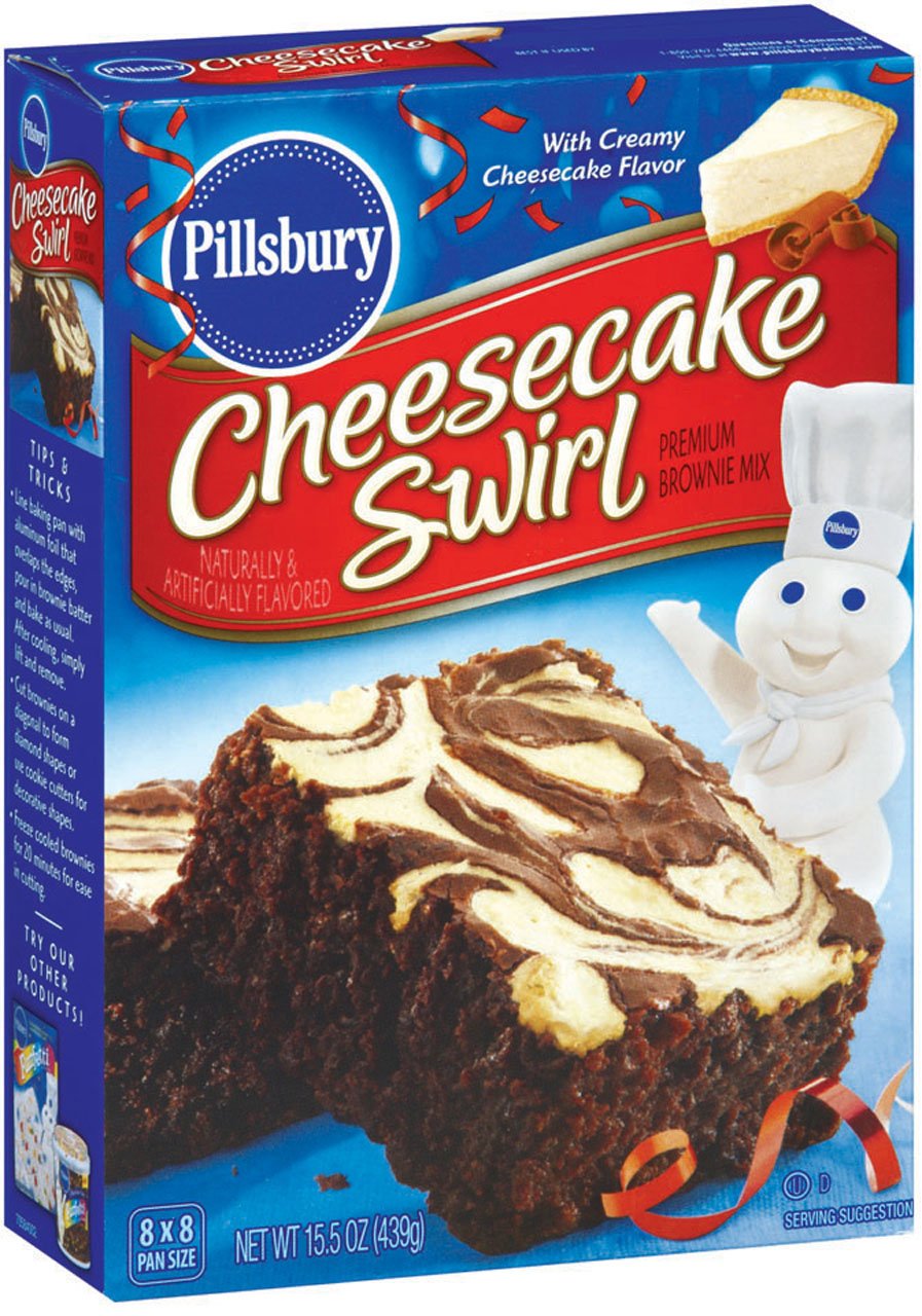 Pillsbury Cheesecake Swirl Brownie Mix, 15.5-Ounce Boxes (Pack of 12)