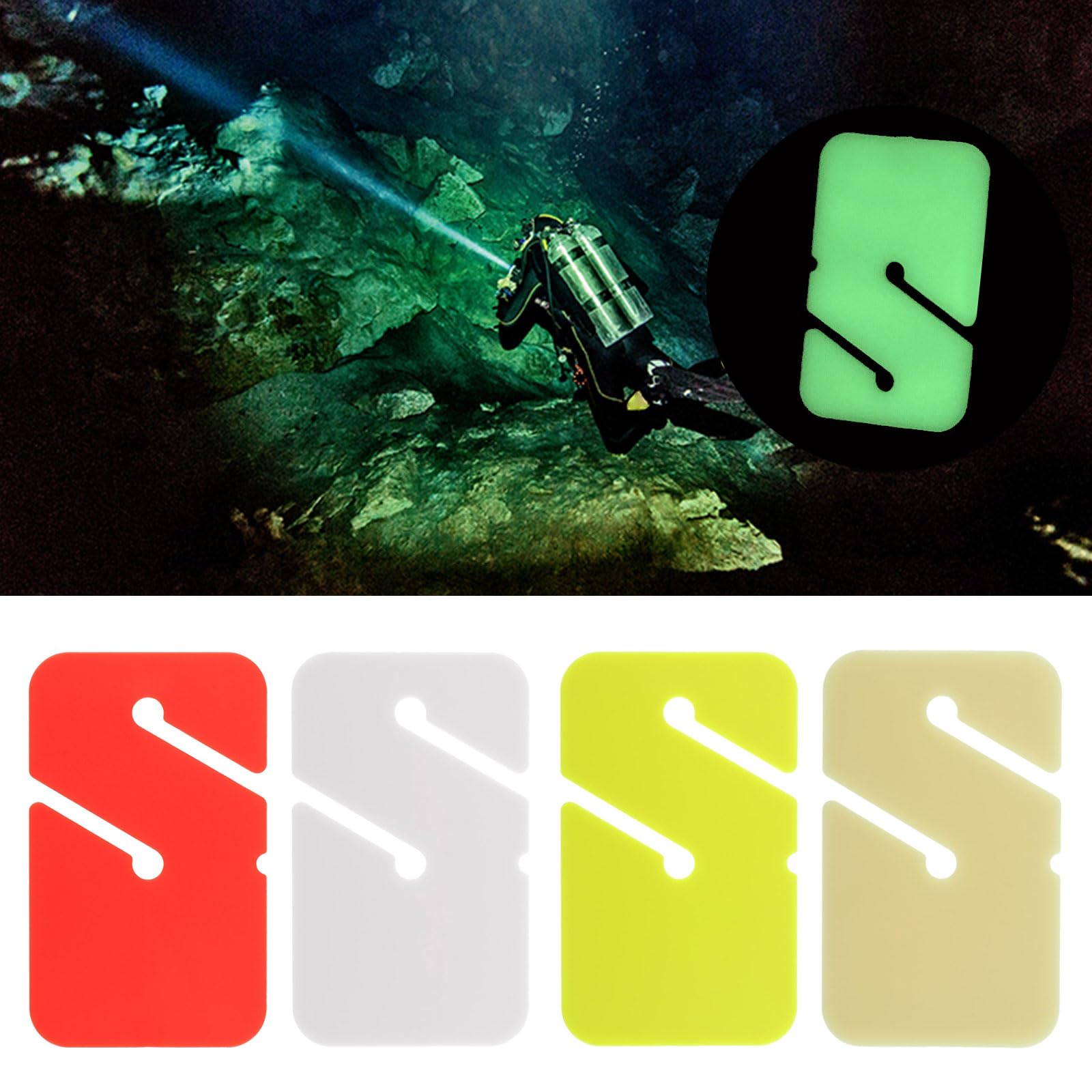 XUZHID Diving Guide Marker?Cave Diving Rectangular Mark Dive Orientation Marker Orientation Line Marker Dive Orientation Sign Cave Diving Line Sign