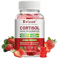 Cortisol Supplements for Women & Men - Cortisol Reducer Detox Manager with Ashwagandha/Magnesium/L-theanine/GABA/Vitamin B6 for Mood/Sleep/Stress Relief 90 CT Strawberry Flavor Gummies