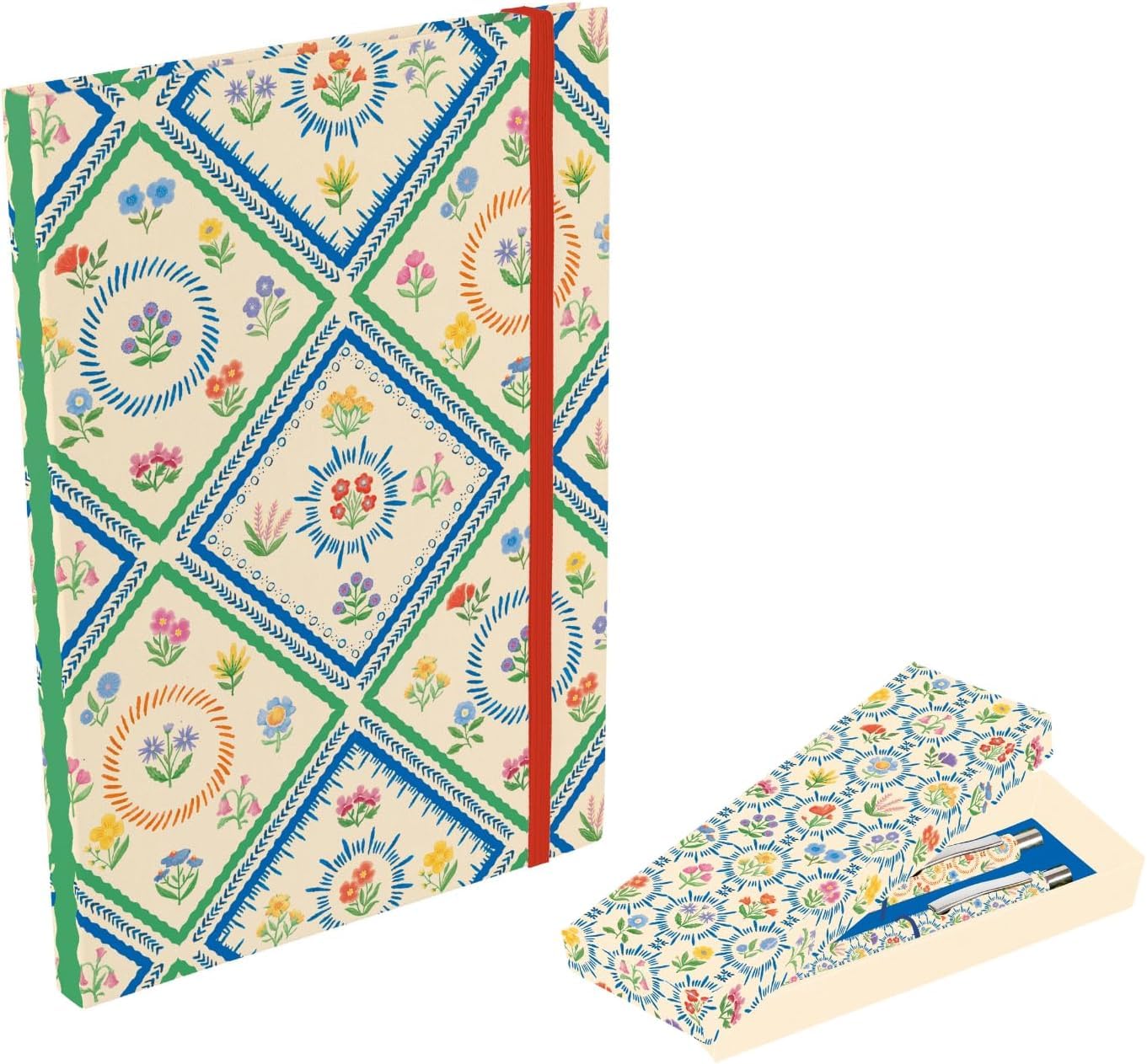 The Gifted Stationery Co. Ltd. Notebook and Pen Set, Elegant Collection (Multi Enchanted Garden A5) โ image 1