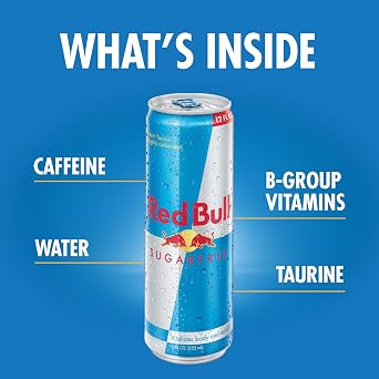 Red Bull Energy Drink, Sugar Free, 12 fl oz