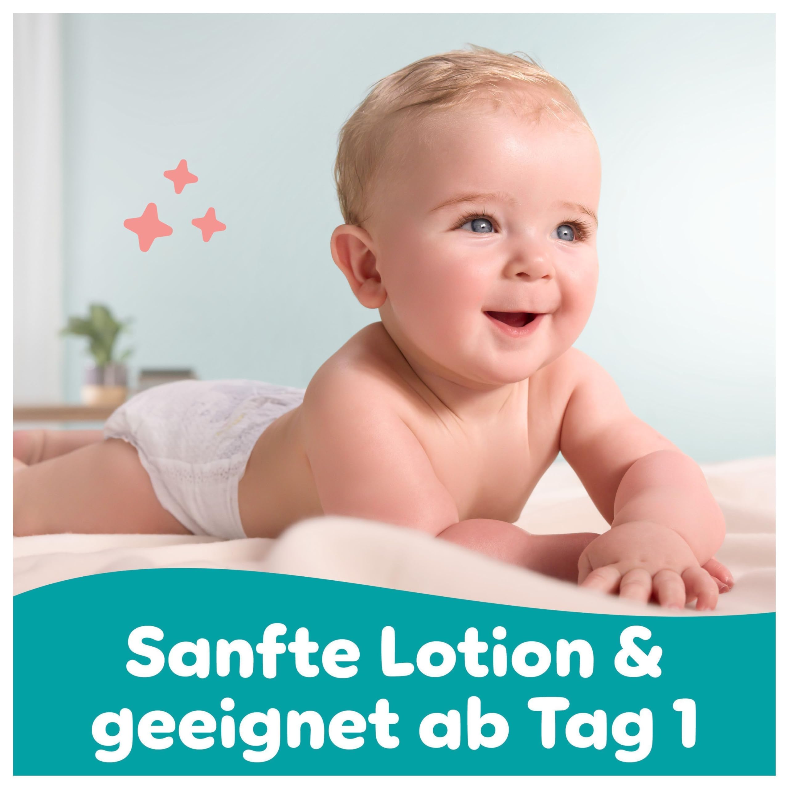 Pampers Sensitive Baby-Feuchttücher, 12 Packungen mit 80 Feuchttüchern = 960 Baby-Feuchttücher, 2-in-1 sanfte Reinigung & Hautschutz