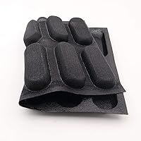 Vista 2 de Molde de pan francés perforado antiadherente de silicona, moldes para perros calientes, forros para hornear, molde de pan