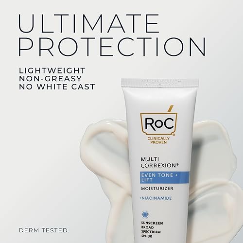 Miniatura 7 de RoC Multi Correxion 5 en 1 hidratante facial diario antienvejecimiento para mujeres y hombres, amplio espectro SPF 30 y manteca de karité (1.7