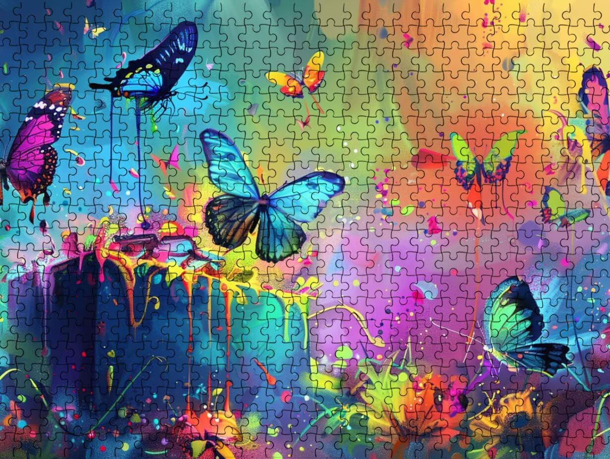 Puzzle per Adulti 1000, Pigmento Farfalla, legno Classico Puzzles LDYQS6650