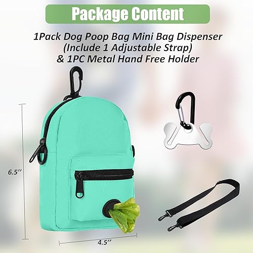 Miniatura 7 de Dispensador de bolsas para excrementos de perro, dispensador de bolsas de residuos, bolsas delanteras traseras para bolsas de basura de mascotas y