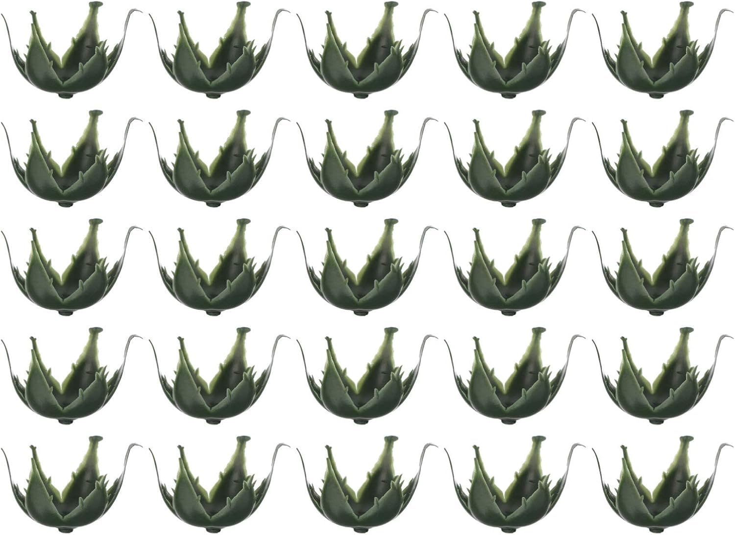 Niltracy 50Pcs Artificial Flower Calyxes Plastic Flower Sepals for DIY Craft Flower Arrangement Supplies