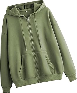 سويت شيرت للنساء باكمام طويلة وسحاب من شي ان، هوديز كاجوال بغطاء راس واربطة وجيب