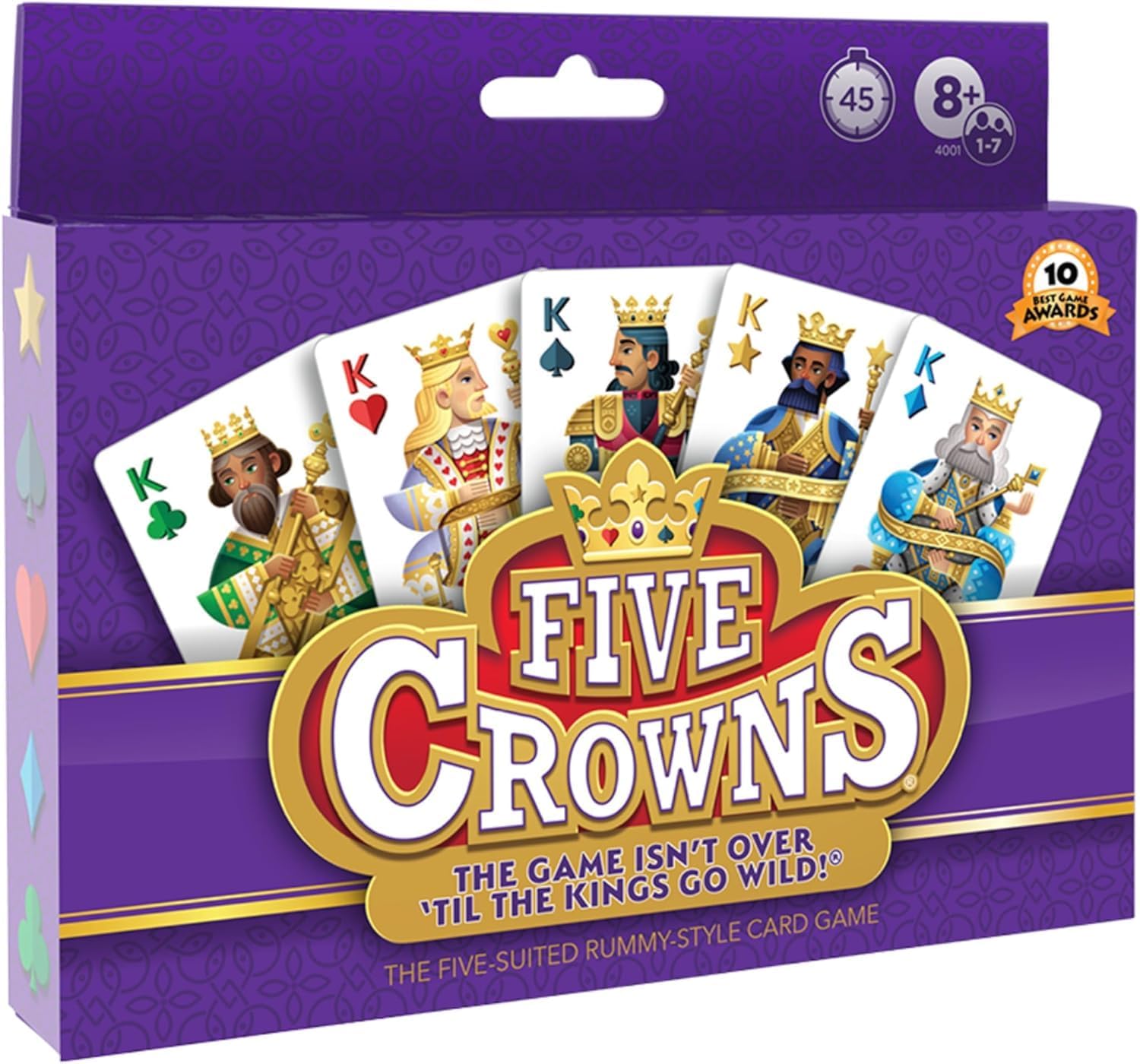Five Crowns Card Game | Family-Friendly Strategy & Rummy Style Game with 5 Suits – Spades, Clubs, Hearts, Diamonds & Stars | Fun Party Game for Kids & Adults | 3+ Players-image-22