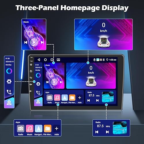 Miniatura 7 de Radio de coche Android 11 para Toyota Tacoma 2005-2013 Radio Apple Carplay Android Auto, Hikity 9 pulgadas pantalla táctil estéreo para coche GPS