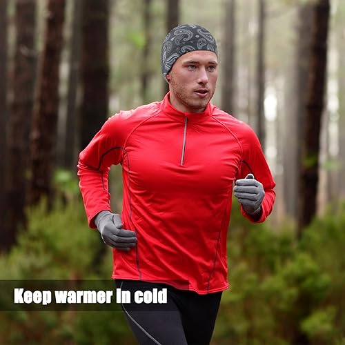 Miniatura 4 de Tarpop 10 piezas, gorras de calavera para hombres, forro de casco de soldadura refrescante, gorro de ciclismo, gorro de calavera absorbente, gorro