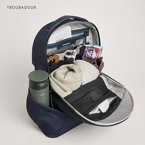 Miniatura 5 de Troubadour Apex 22L Mochila Premium para portátil - Ergonómica y resistente al agua - Diseñada para trabajo y viajes, Basalt