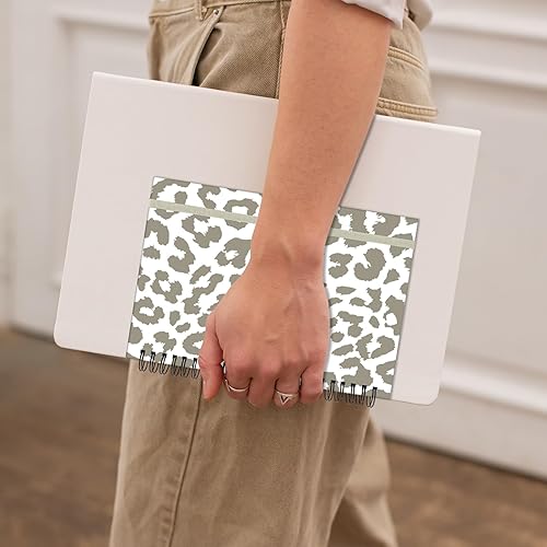 Miniatura 6 de Cuaderno de espiral, diario de tapa dura, cuaderno espiral con rayas anchas, A5 de 5.5 x 8.3 pulgadas, papel grueso de 80 GSM, 60 hojas y 120