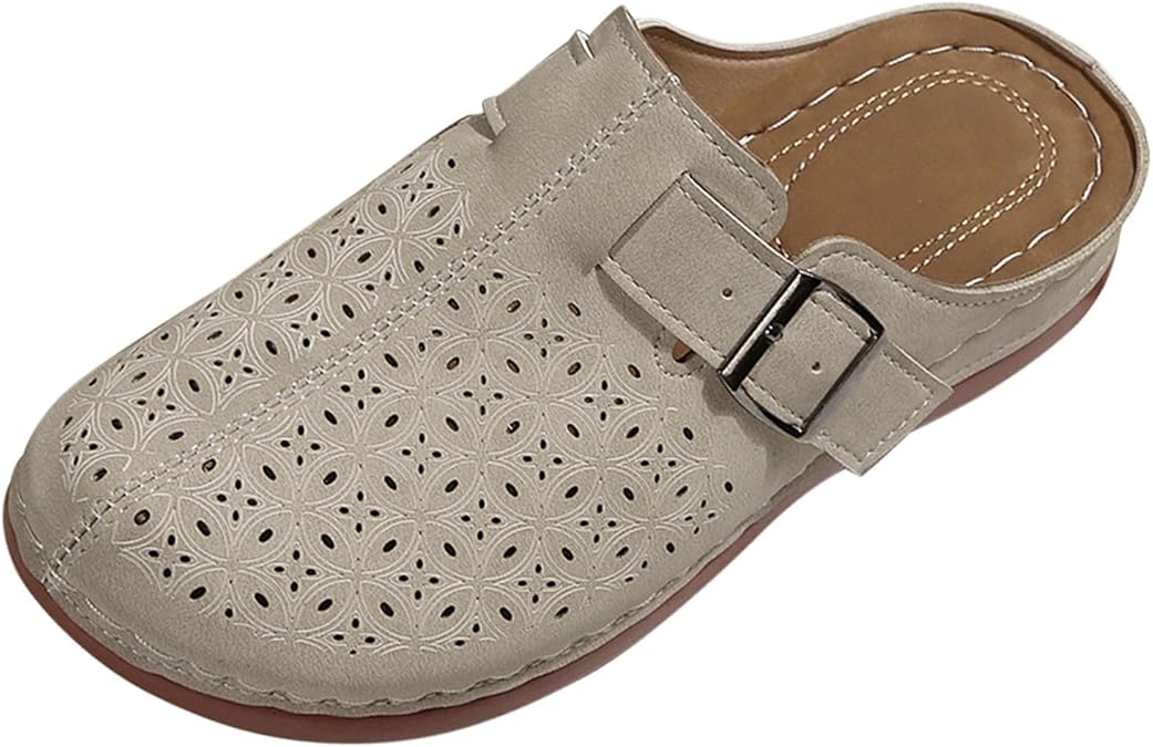 Jsaierl Sandales Orthopédiques Pour Femmes Élégantes Été Sandales à Bout Ouvert Confortables Avec Soutien De La Voûte Plantaire Sandales De Marche Plage Taille 7.5