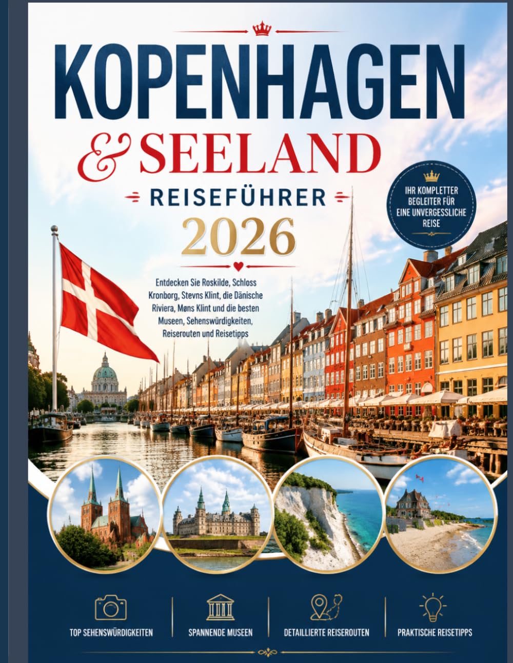KOPENHAGEN & SEELAND REISEFÜHRER 2026: Entdecken Sie Roskilde, Schloss Kronborg, Stevns Klint, die Dänische Riviera, Møns Klint und die besten Museen, Sehenswürdigkeiten, Reiserouten und Reisetipps